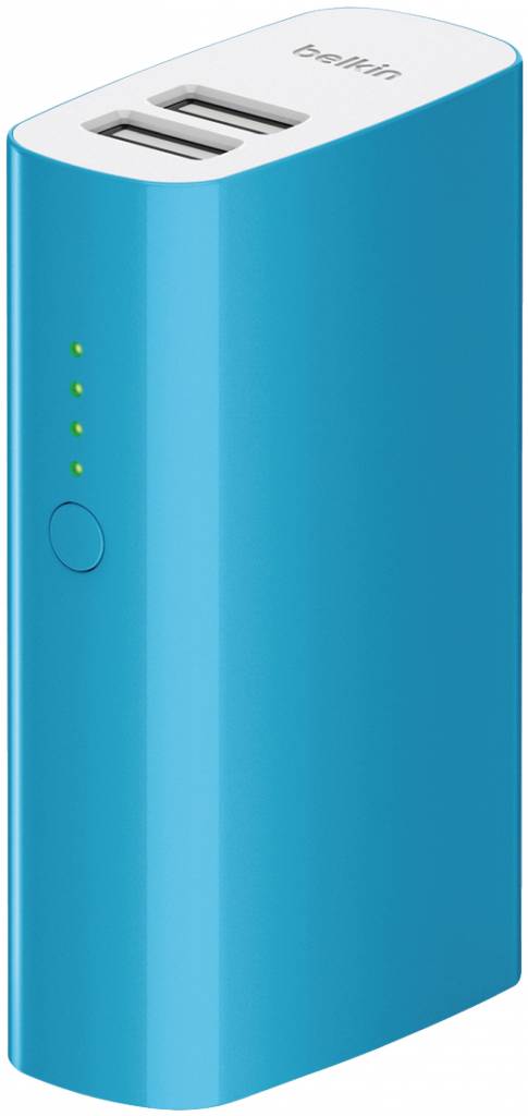 Belkin Mixit LED Powerbank 4000 mAh Dual USB - Blue