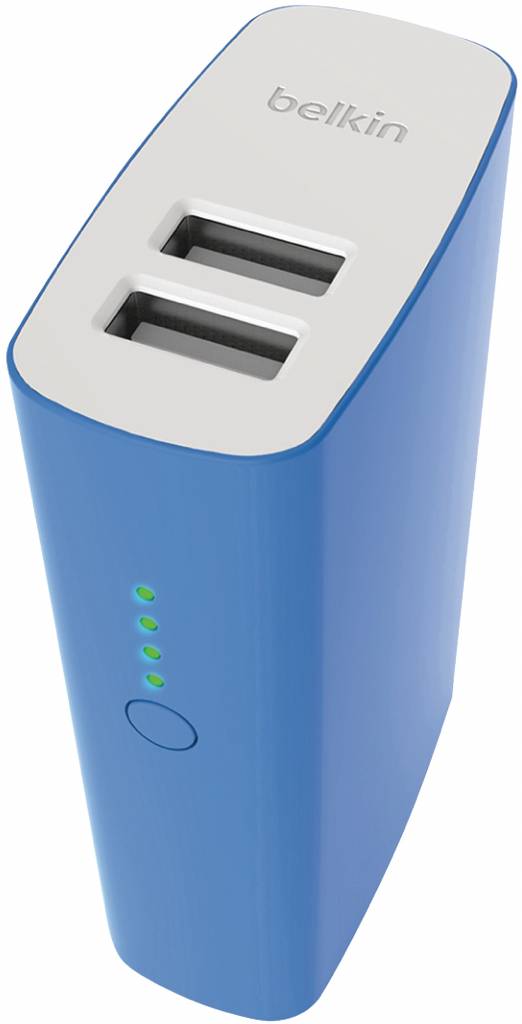 Belkin Mixit LED Powerbank 4000 mAh Dual USB - Blue