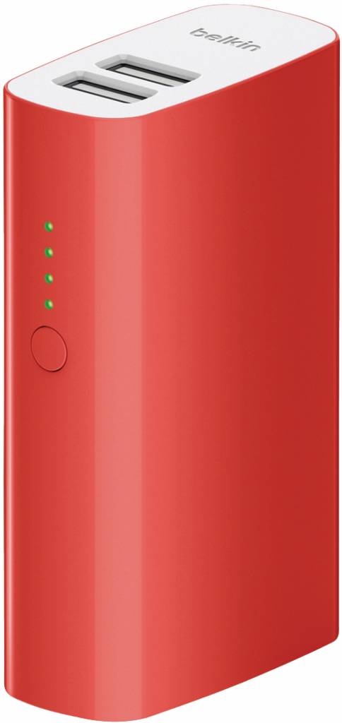 Belkin Mixit LED Powerbank 4000 mAh Dual USB - Red