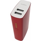 Belkin Mixit LED Powerbank 4000 mAh Dual USB - Red