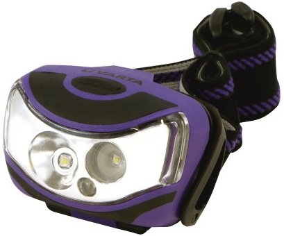 Varta Outdoor Sport 2 x LED Hoofdlamp - Lila