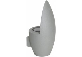 Ranex Carly LED Wandlamp Aluminium Glas - Grey