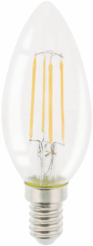 HQ E14 Retro Filament LED Lamp Kaars Dimbaar 4 W (30 W) - 2700 K
