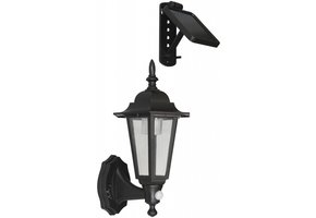 Ranex London Solar LED Wandlamp met Bewegingsmelder - Zwart