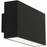 Ranex Ebony LED Wandlamp Aluminium Glas - Zwart