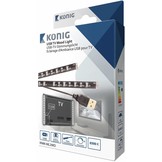 Konig USB LED TV-strip Dimbaar 2-set 45 CM - Cool White