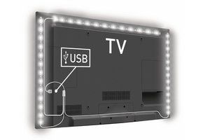 Konig USB LED TV-strip Dimbaar 2 x 45 CM 1 x 90 CM - Cool White