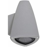 Ranex Jenny LED Wandlamp Aluminium Glas - Grijs
