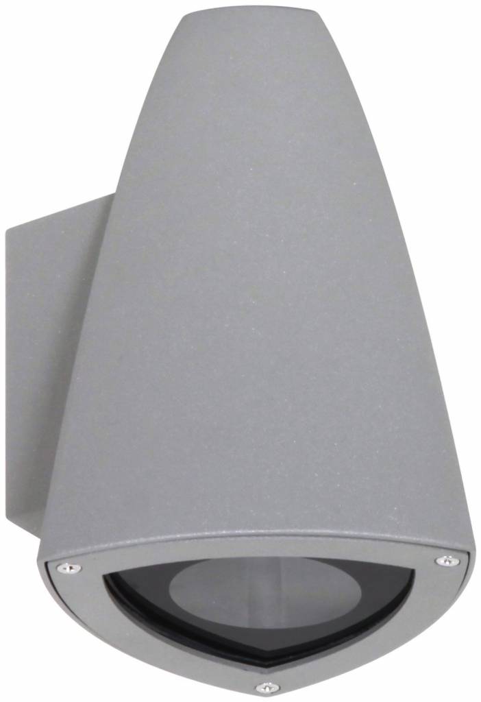 Ranex Jenny LED Wandlamp Aluminium Glas - Grijs