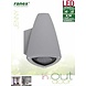 Ranex Ranex Jenny LED Wandlamp Aluminium Glas - Grijs Ranex Ranex Jenny LED Wandlamp Aluminium Glas - Grijs