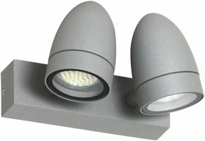 Ranex Margo LED Wandlamp Aluminium Glas - Grijs