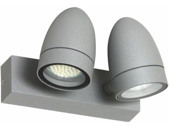Ranex Margo LED Wandlamp Aluminium Glas - Grijs