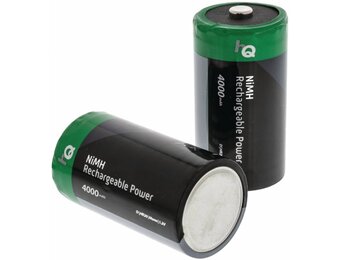 HQ NiMH D-batterij 4000 mAh Oplaadbaar - 2 set