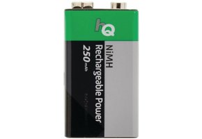 HQ NiMH 9V-batterij 250 mAh Oplaadbaar - 1 set
