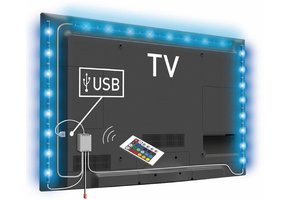 Konig USB LED TV-strip Dimbaar 2 x 50 cm 1 x 90 cm - Multicolour