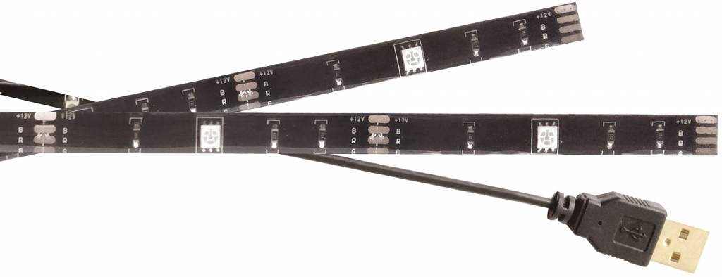 Konig USB LED TV-strip Dimbaar 2 x 50 cm - Multicolour