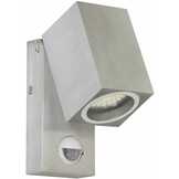Ranex Lorna LED Wandlamp Aluminium Glas - Bewegingsmelder