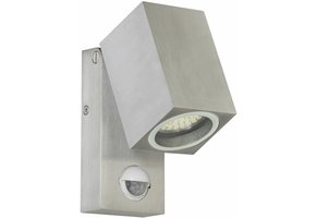 Ranex Lorna LED Wandlamp Aluminium Glas - Bewegingsmelder