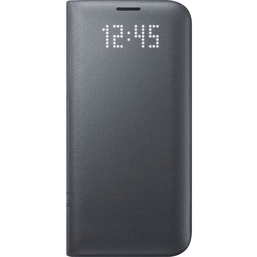 Samsung Samsung Galaxy S7 Edge EF-NG935PB LED View Cover - Zwart Samsung Samsung Galaxy S7 Edge EF-NG935PB LED View Cover - Zwart