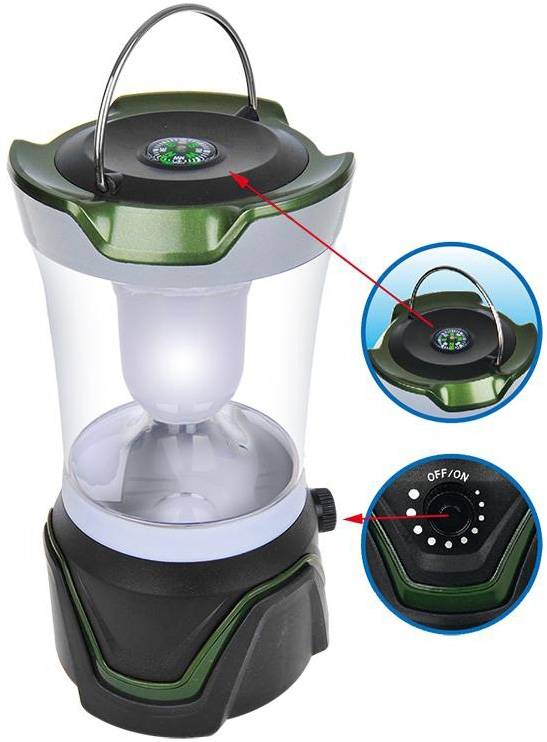 ProPlus Campinglamp met Kompas LED Dimbaar