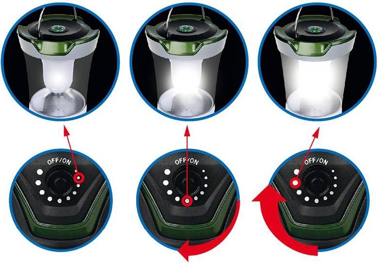 ProPlus Campinglamp met Kompas LED Dimbaar