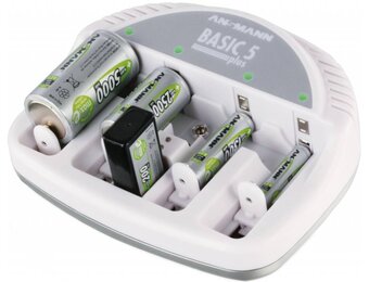 Ansmann Basic 5 Plus Universele Batterijlader - Wit