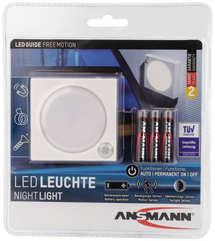 Ansmann LED Oriëntatielamp Guide Free Motion - Wit