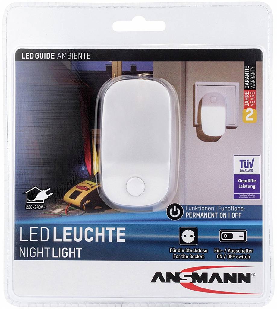 Ansmann LED Nachtlamp Guide Ambiente - Wit