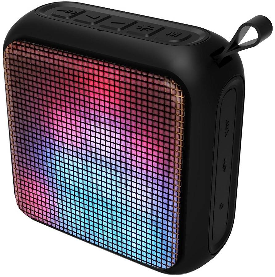 Lenco Portable Party LED Bluetooth Speaker - Zwart