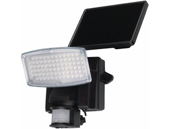 Ranex Liverpool Solar Wandlamp met Bewegingsmelder - Zwart