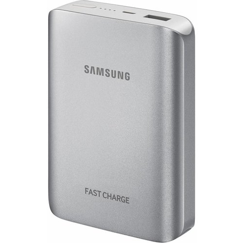Samsung Samsung EB-PG935BS LED Powerbank Fast Charger 10200 mAh - Zilver Samsung Samsung EB-PG935BS LED Powerbank Fast Charger 10200 mAh - Zilver