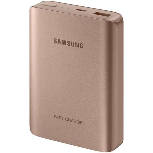 Samsung Samsung EB-PN930CZ LED Powerbank Fast Charger 10200 mAh - Roze-Goud Samsung Samsung EB-PN930CZ LED Powerbank Fast Charger 10200 mAh - Roze-Goud