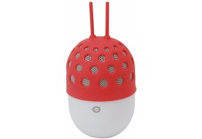 Conceptronic CSPKBTWPHLR Wireless Waterproof Bluetooth LED Speaker - Rood