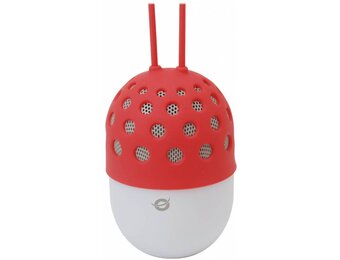 Conceptronic CSPKBTWPHLR Wireless Waterproof Bluetooth LED Speaker - Rood