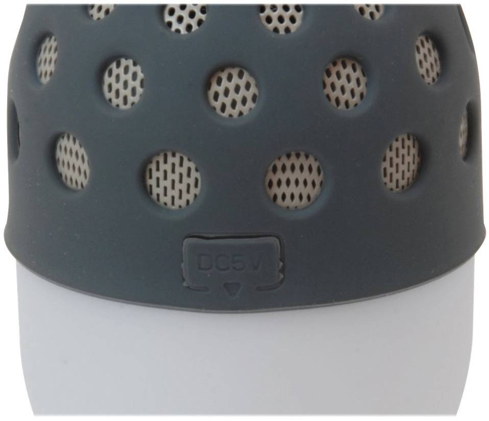 Conceptronic CSPKBTWPHLG Wireless Waterproof Bluetooth LED Speaker - Grijs