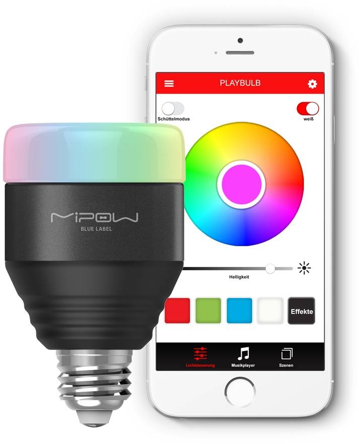 MiPow Playbulb Smart LED Lamp E27 5 W (40 W) - Zwart