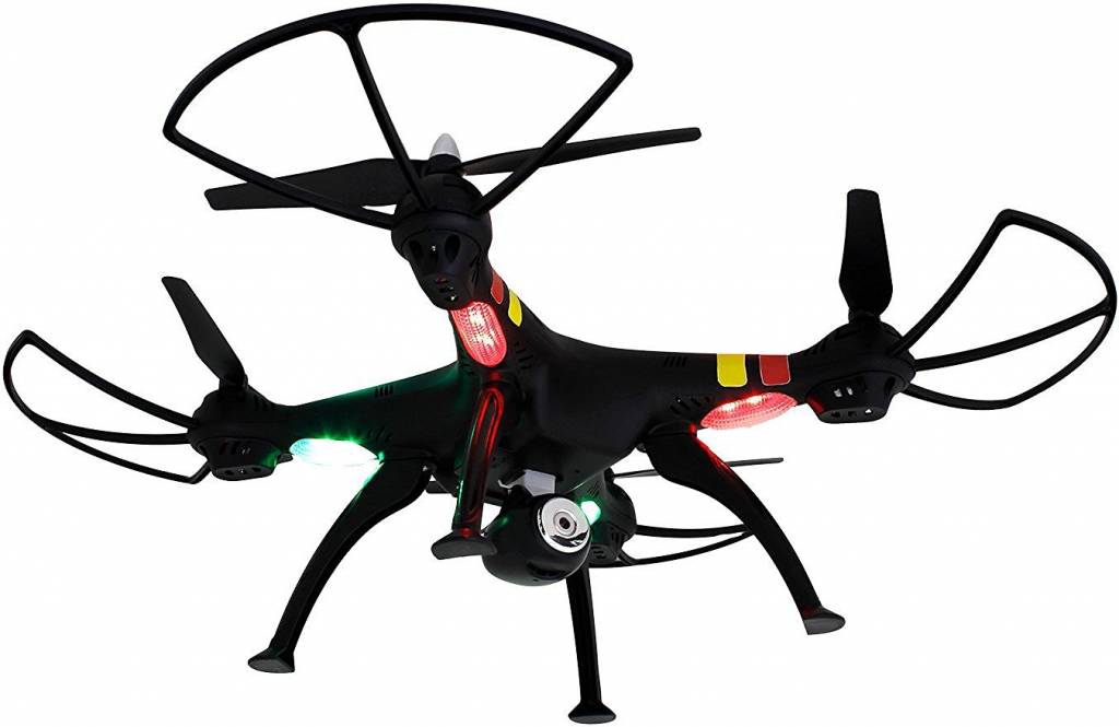 Syma X8C Venture LED Quadcopter met 720p HD Camera - Zwart