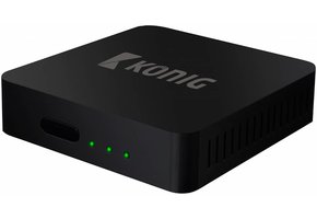 Konig 4K Android Streaming Box Met Fly Mouse - Zwart
