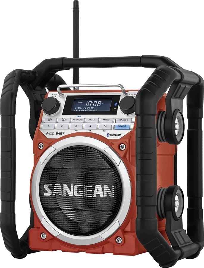 Sangean U4 DBT LED Bouwradio - Rood