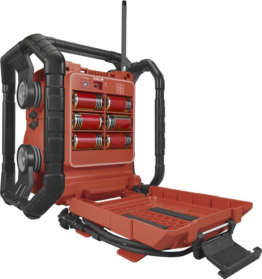 Sangean U4 DBT LED Bouwradio - Rood