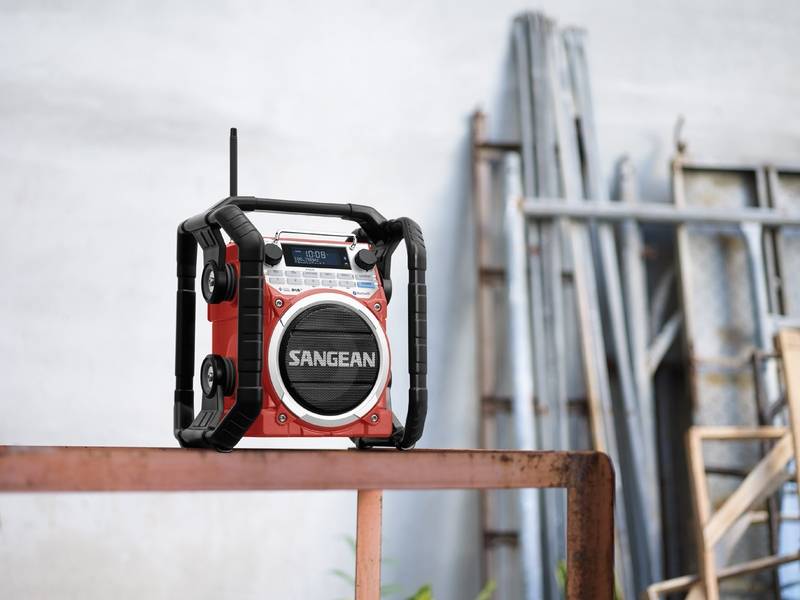 Sangean U4 DBT LED Bouwradio - Rood