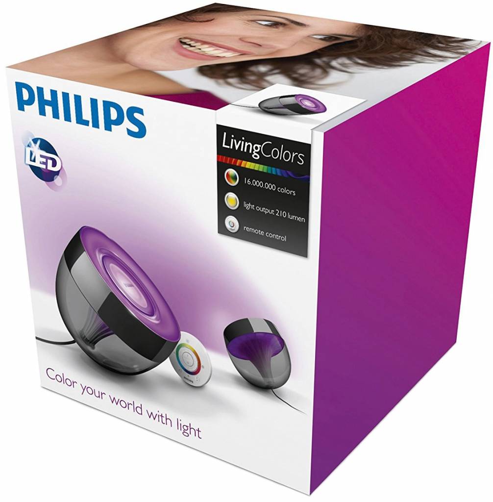 Philips LED LivingColors Iris - Zwart/Helder