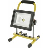 Konig Mobiele COB LED-bouwlamp 20 W - Zwart / Geel