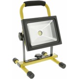 Konig Mobiele COB LED-bouwlamp 20 W - Zwart / Geel