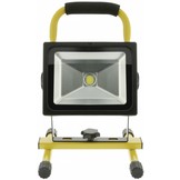 Konig Mobiele COB LED-bouwlamp 20 W - Zwart / Geel