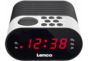 Lenco CR-07 LED Klokradio - Wit