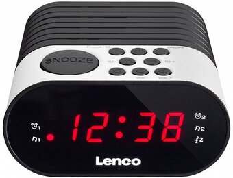 Lenco CR-07 LED Klokradio - Wit