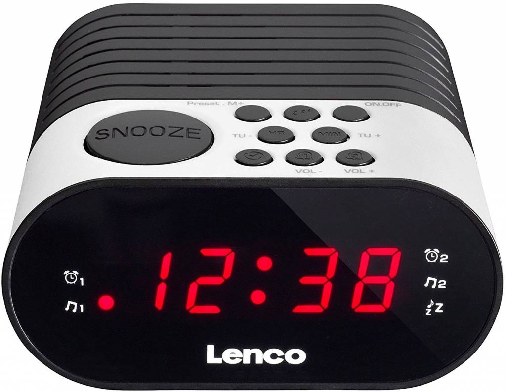 Lenco CR-07 LED Klokradio - Wit