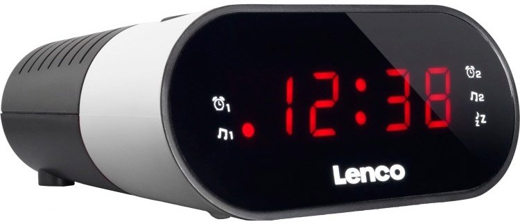 Lenco CR-07 LED Klokradio - Wit