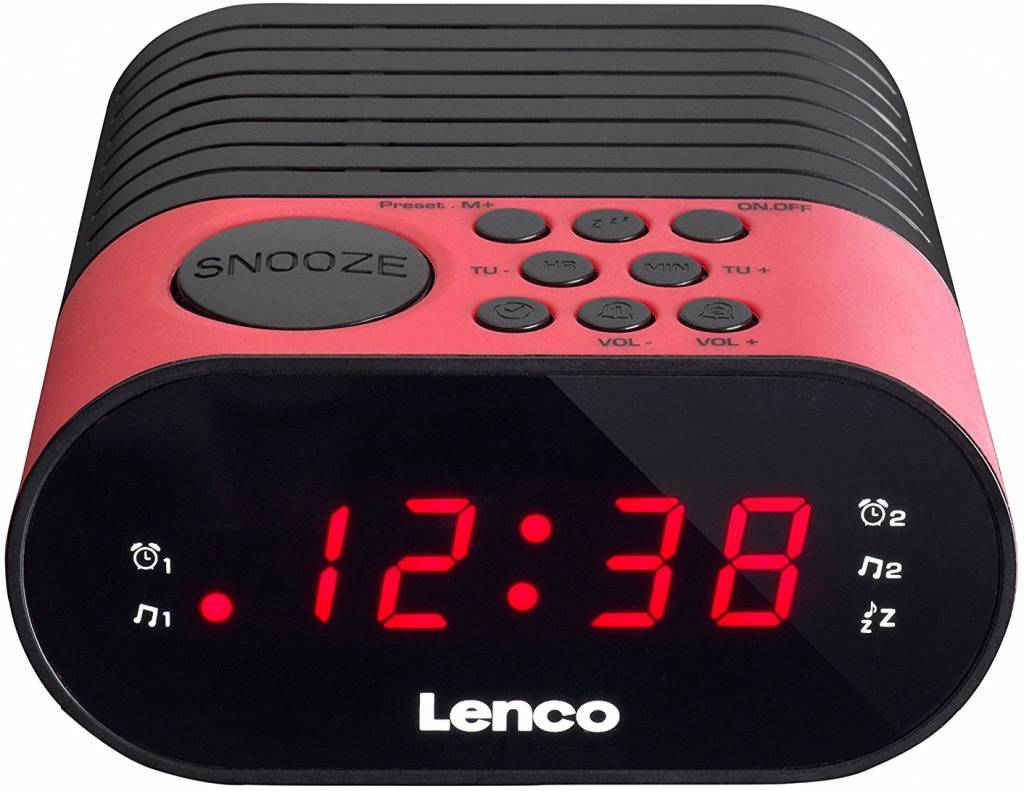 Lenco CR-07 LED Klokradio - Roze